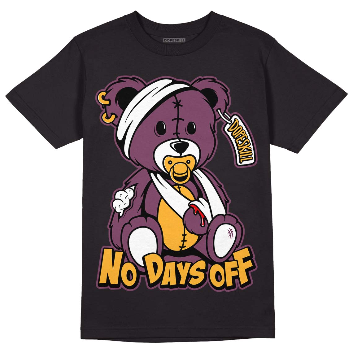 Brotherhood 1s High OG DopeSkill T-Shirt Hurt Bear Graphic
