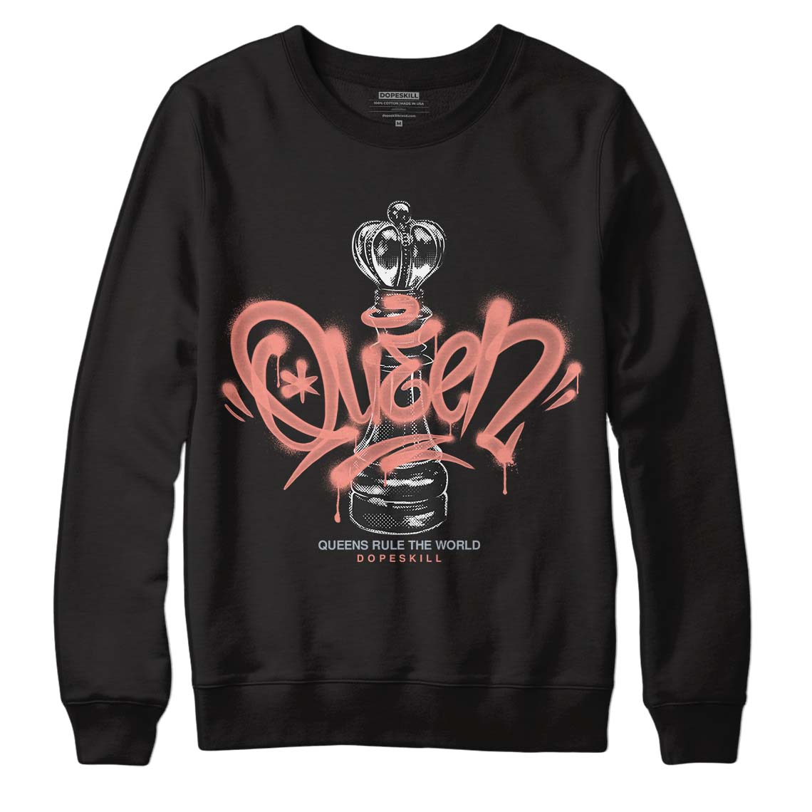 Crimson Bliss 5s DopeSkill Sweatshirt Queen Chess Graphic