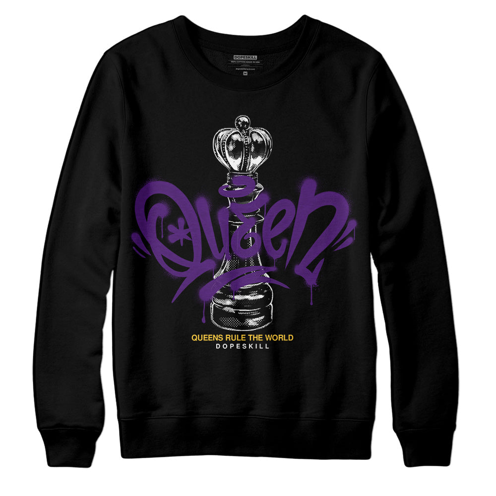Field Purple 12s DopeSkill Sweatshirt Queen Chess Graphic