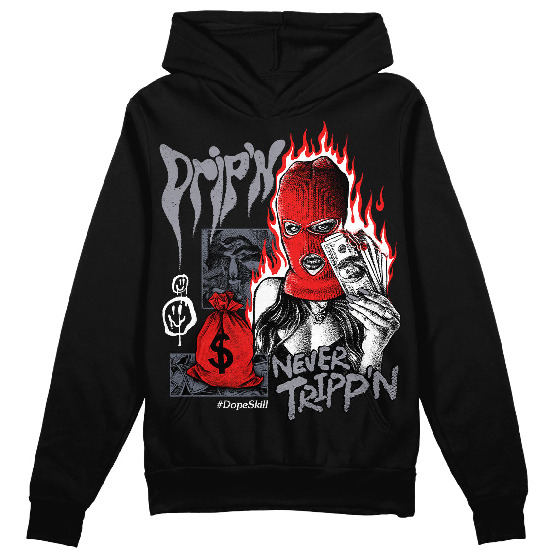 Stealth 14s DopeSkill Hoodie Sweatshirt Drip'n Never Tripp'n Graphic