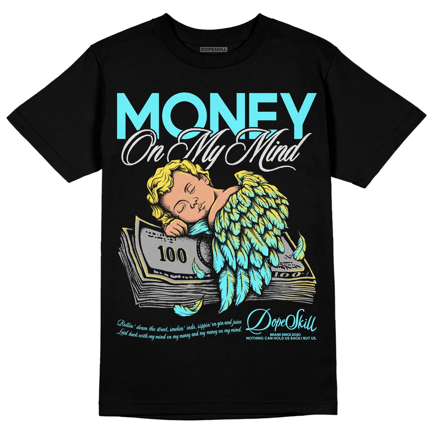 Aqua 5s DopeSkill T-Shirt MOMM Graphic