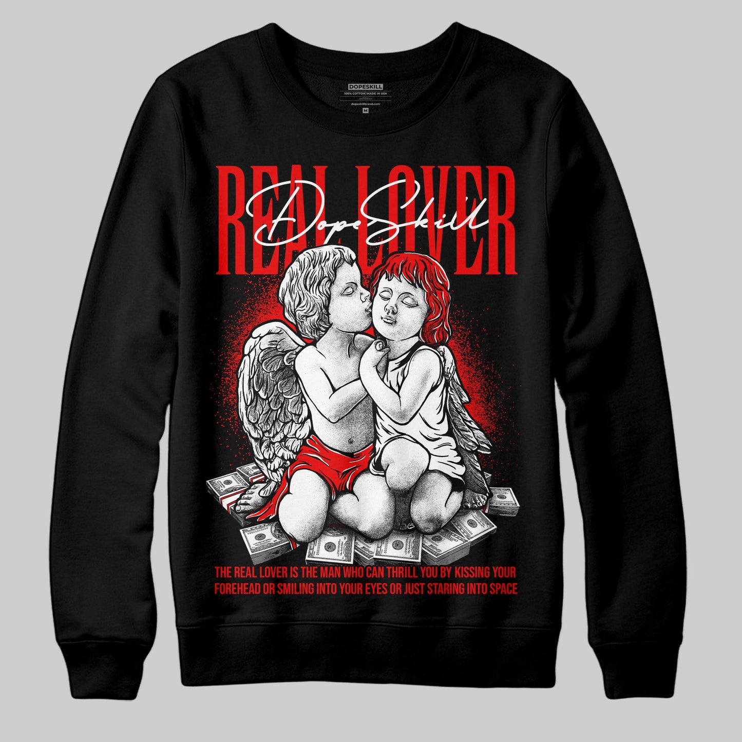 Cherry 11s DopeSkill Sweatshirt Real Lover Graphic