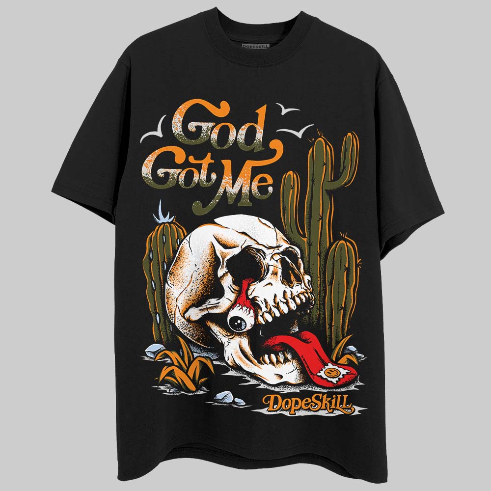 Olive 5s DopeSkill T-Shirt God Got Me Graphic