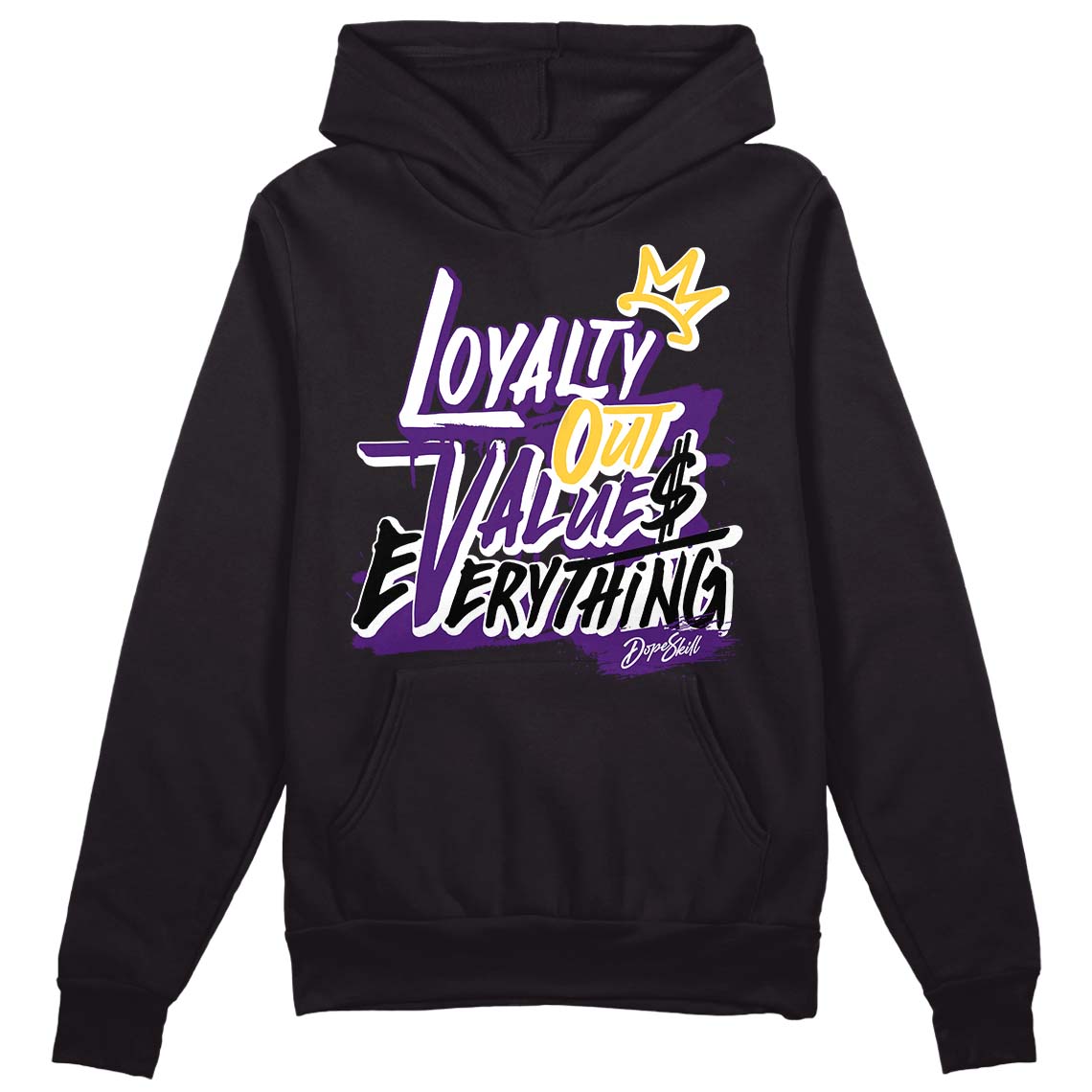 Field Purple 12s DopeSkill Hoodie Sweatshirt LOVE Graphic