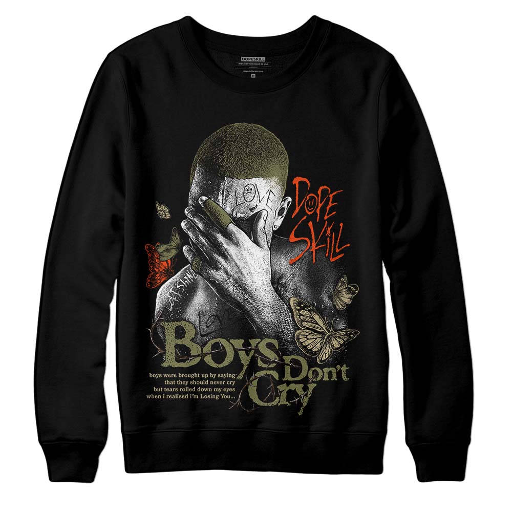 Olive Collection DopeSkill Sweatshirt Boys Don't Cry Graphic
