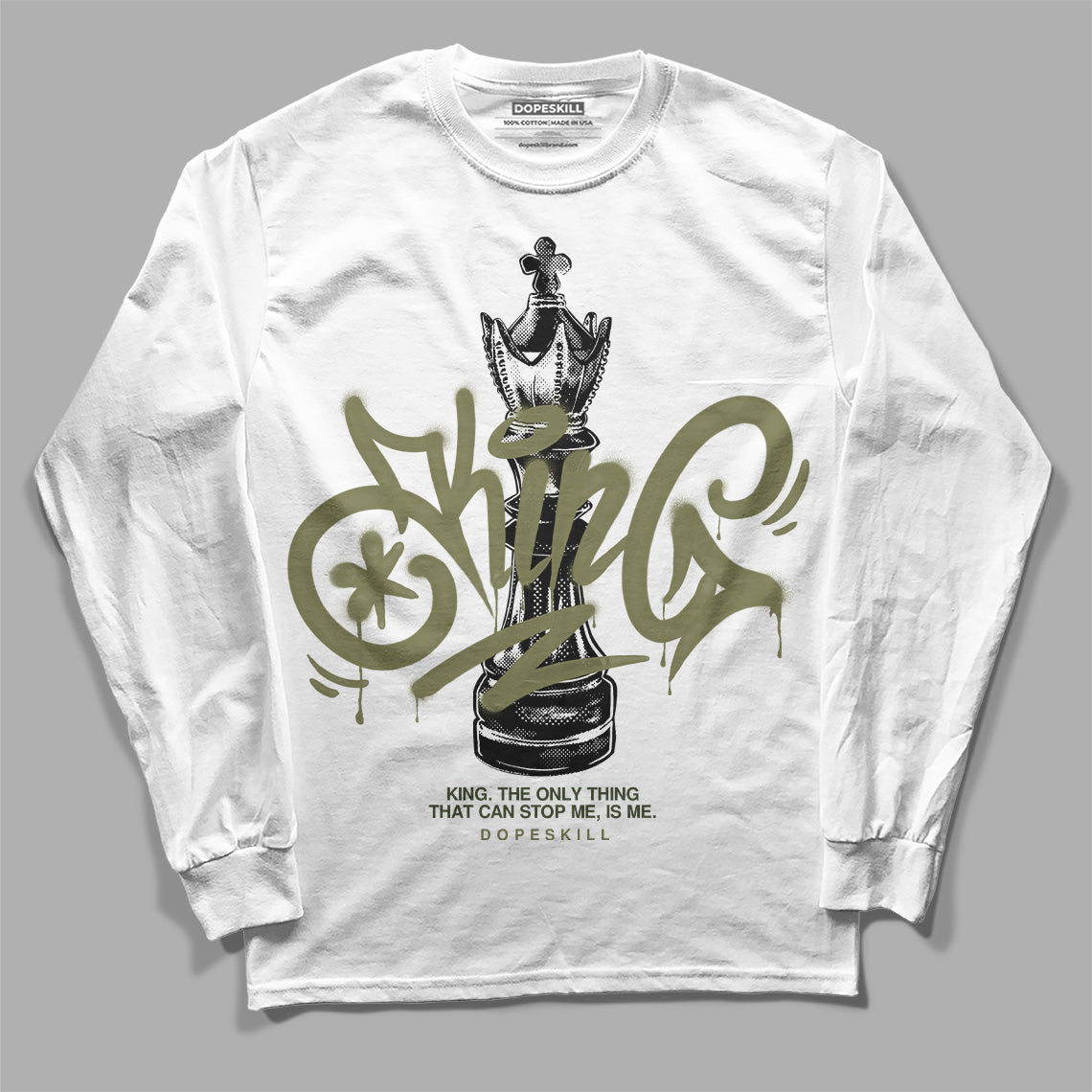 Craft Olive 4s DopeSkill Long Sleeve T-Shirt King Chess Graphic