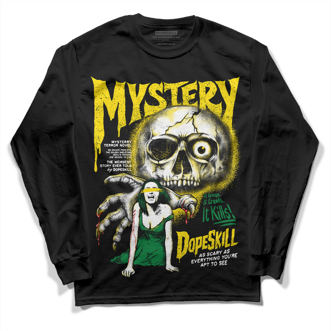 Dunk Reverse Brazil DopeSkill Long Sleeve T-Shirt Mystery Ghostly Grasp Graphic