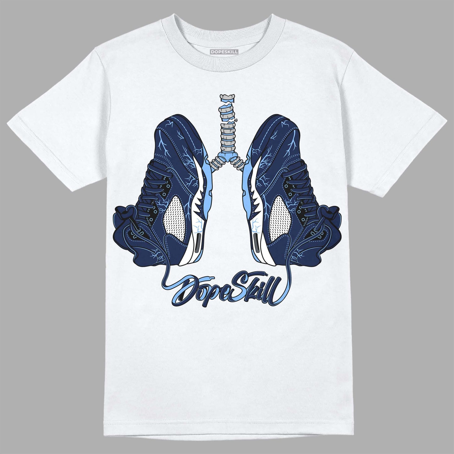 Midnight Navy 5s DopeSkill T-Shirt Breathe Graphic