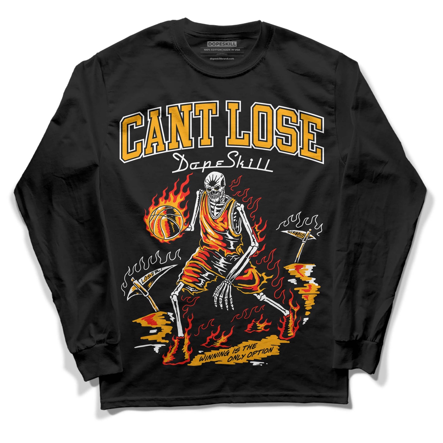 Black Taxi 12s DopeSkill Long Sleeve T-Shirt Cant Lose Graphic