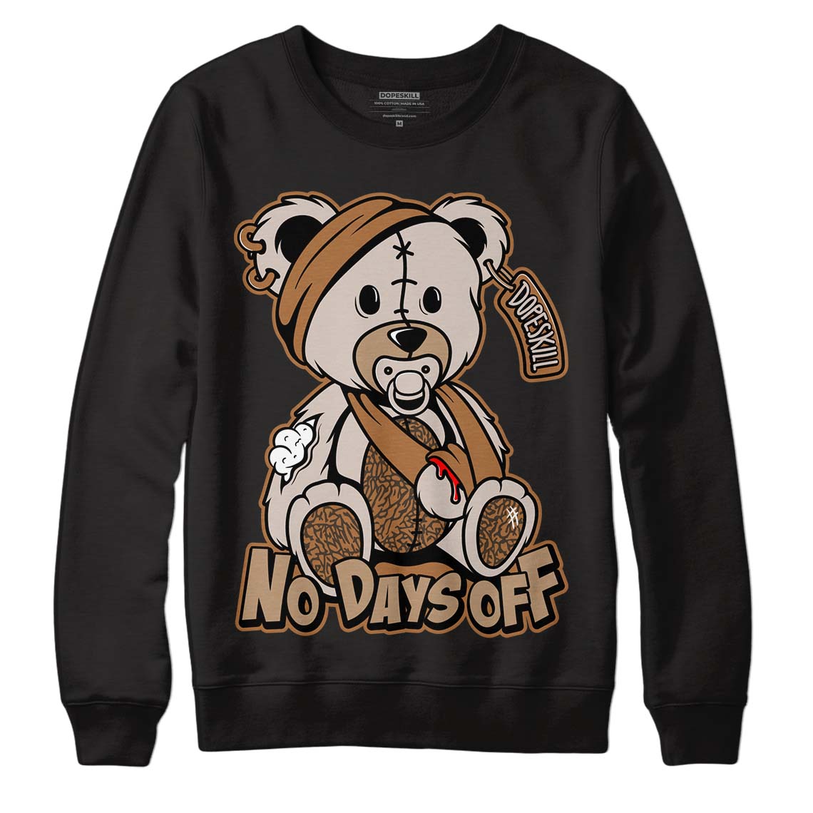 Palomino 3s DopeSkill Sweatshirt Hurt Bear Graphic