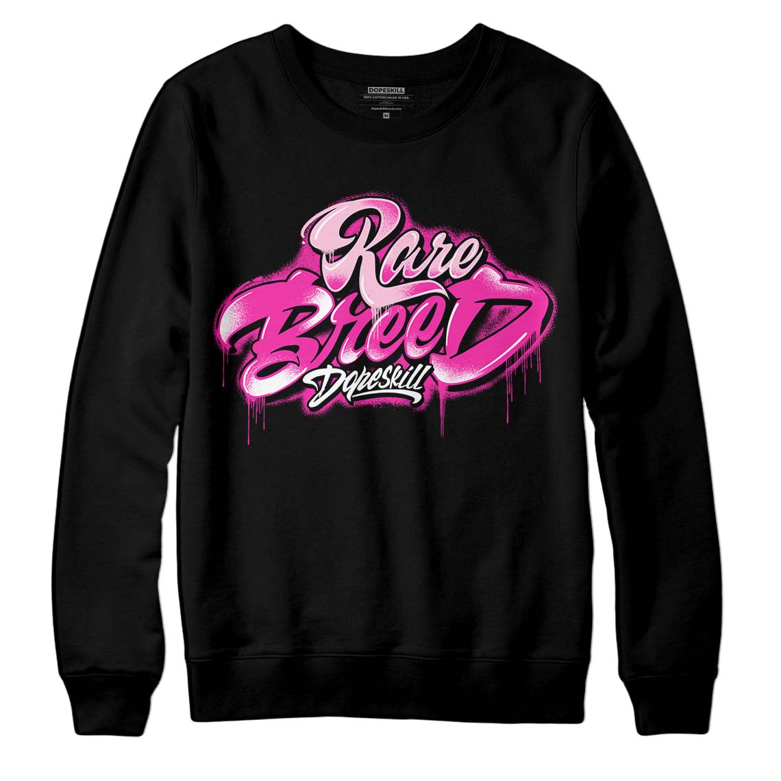 Pink Collection DopeSkill Sweatshirt Rare Breed Type Graphic