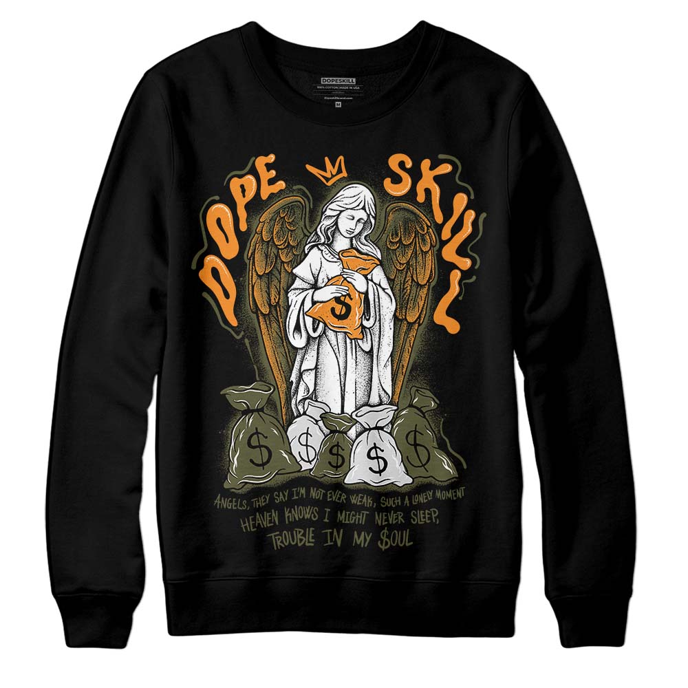 Olive 5s DopeSkill Sweatshirt Angels Graphic