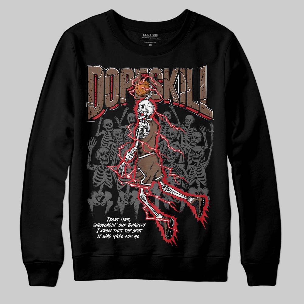 Olive 9s DopeSkill Sweatshirt Thunder Dunk Graphic