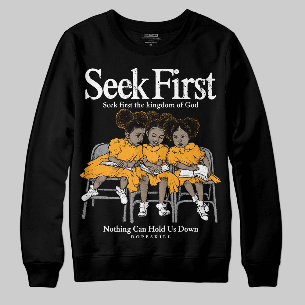 Black Taxi 12s DopeSkill Sweatshirt New Seek First Graphic