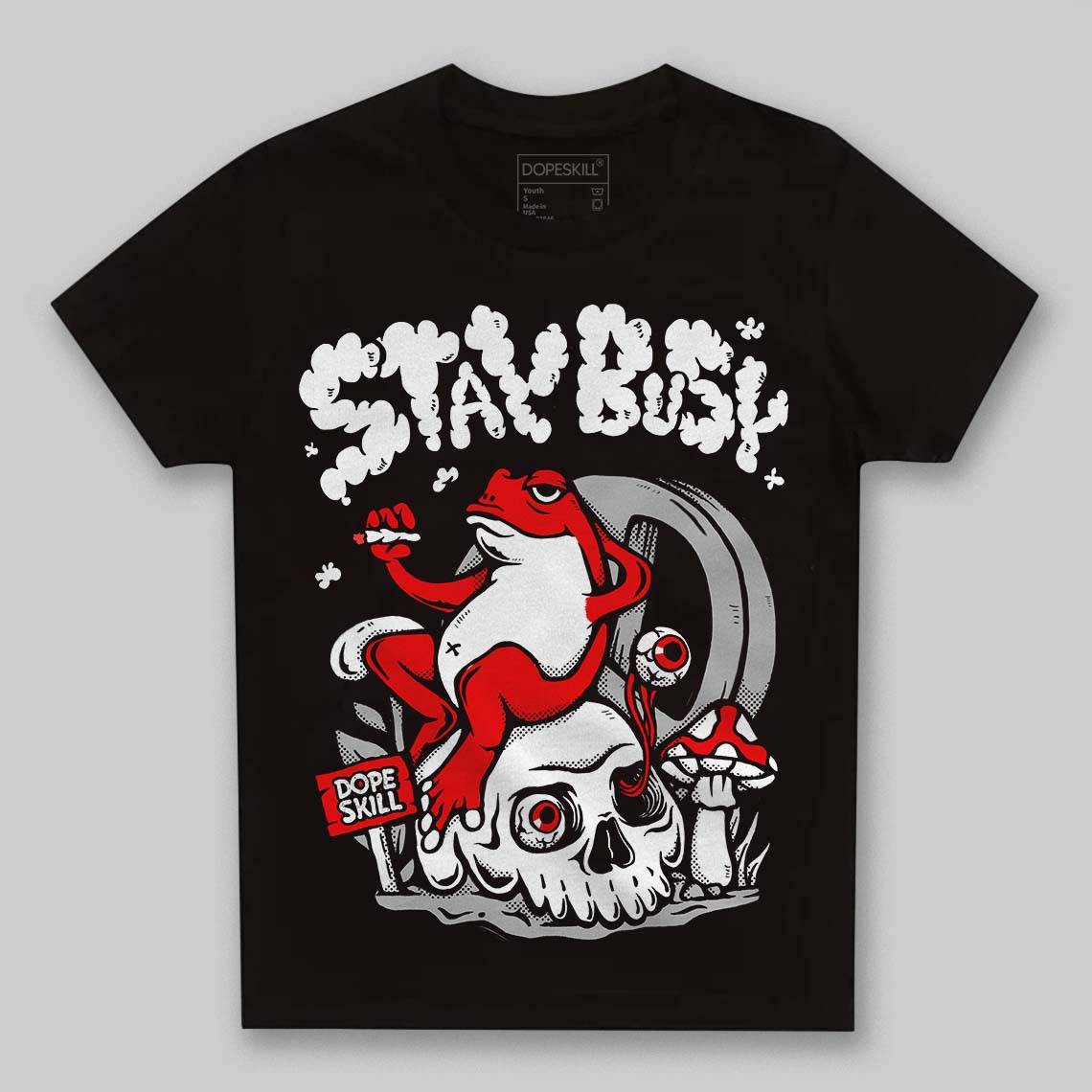 Panda White Black Dunk DopeSkill Toddler Kids T-shirt Stay Busy Graphic