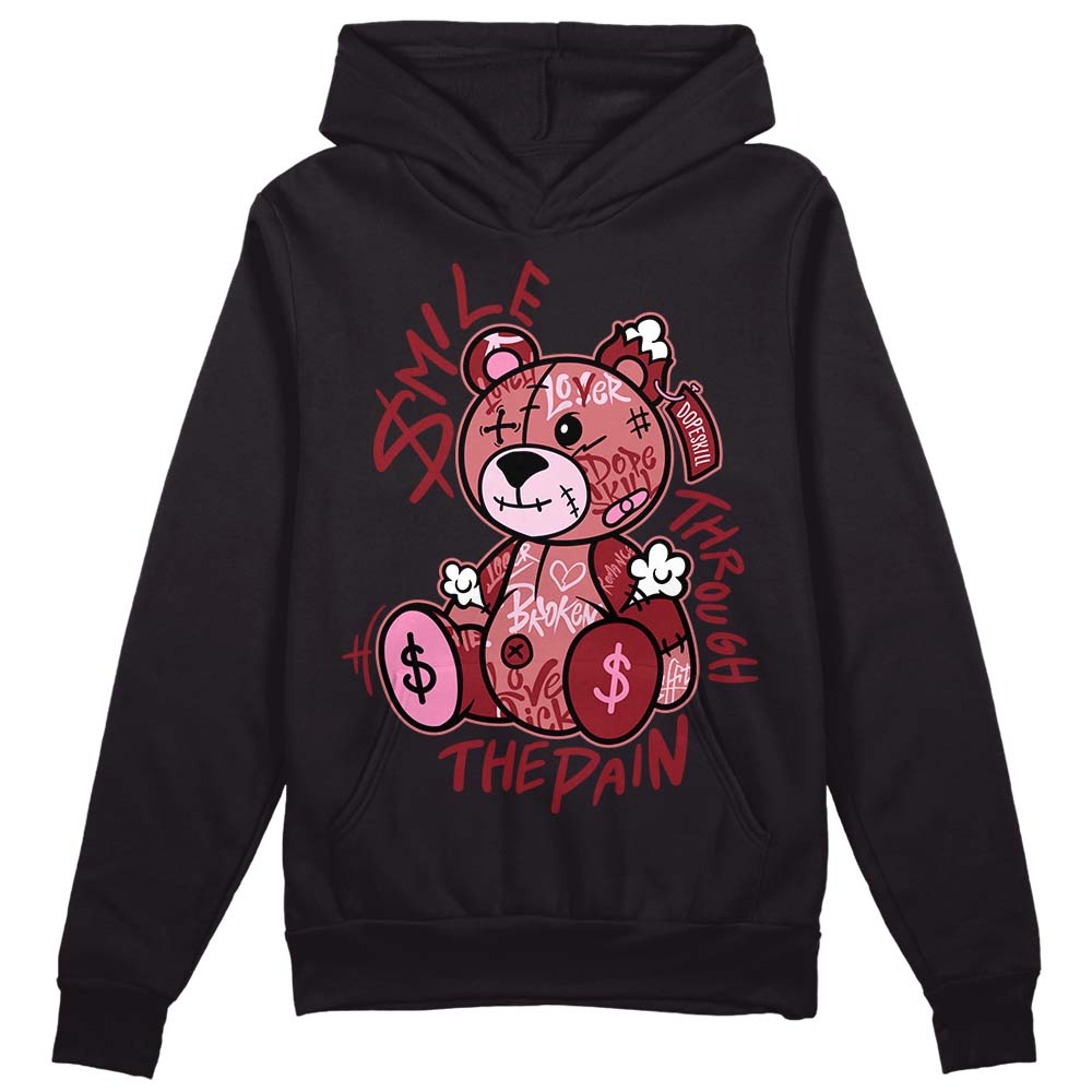 Valentine's Day Collection DopeSkill Hoodie Sweatshirt Smile Through The Pain Graphic