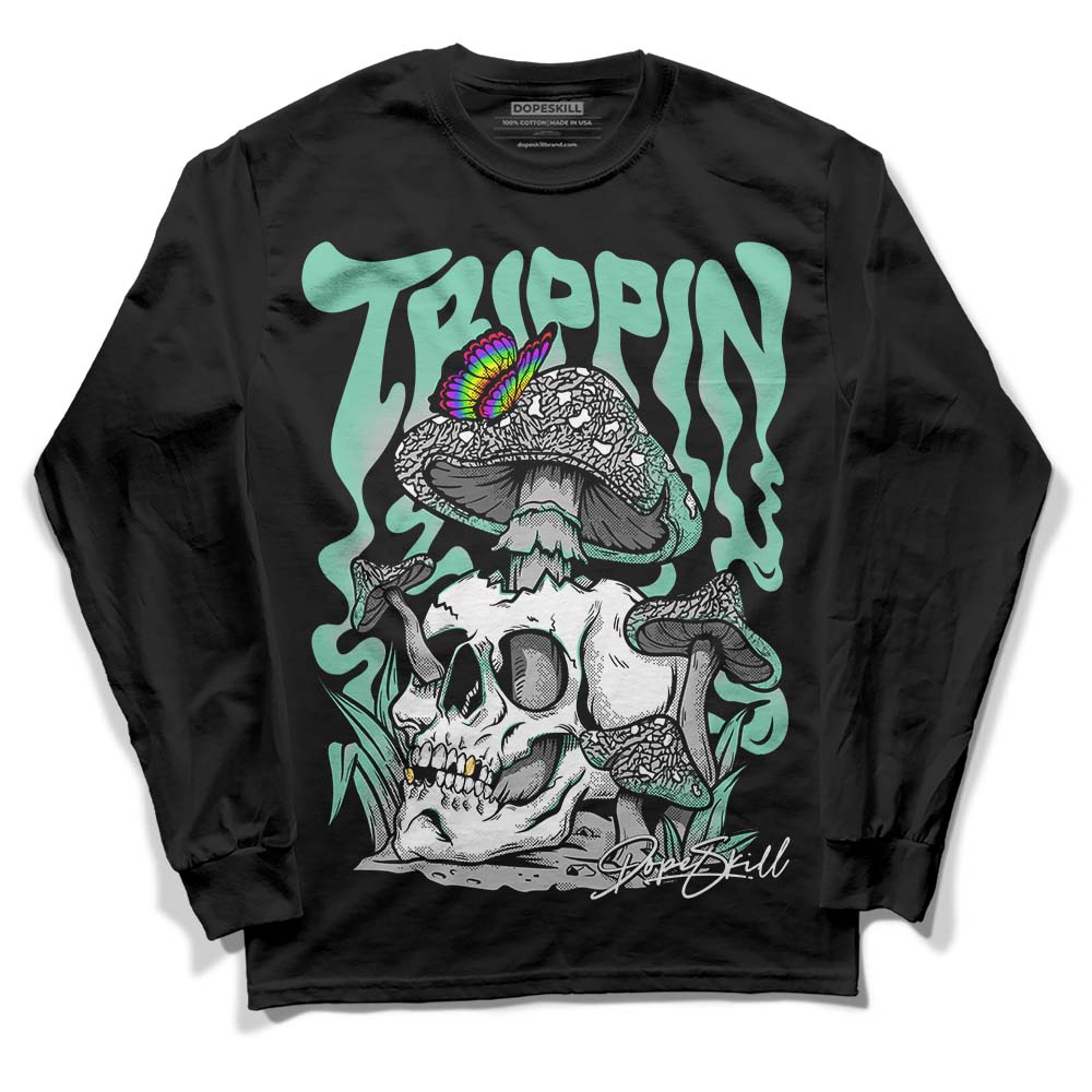 Green Glow 3s DopeSkill Long Sleeve T-Shirt Trippin Graphic