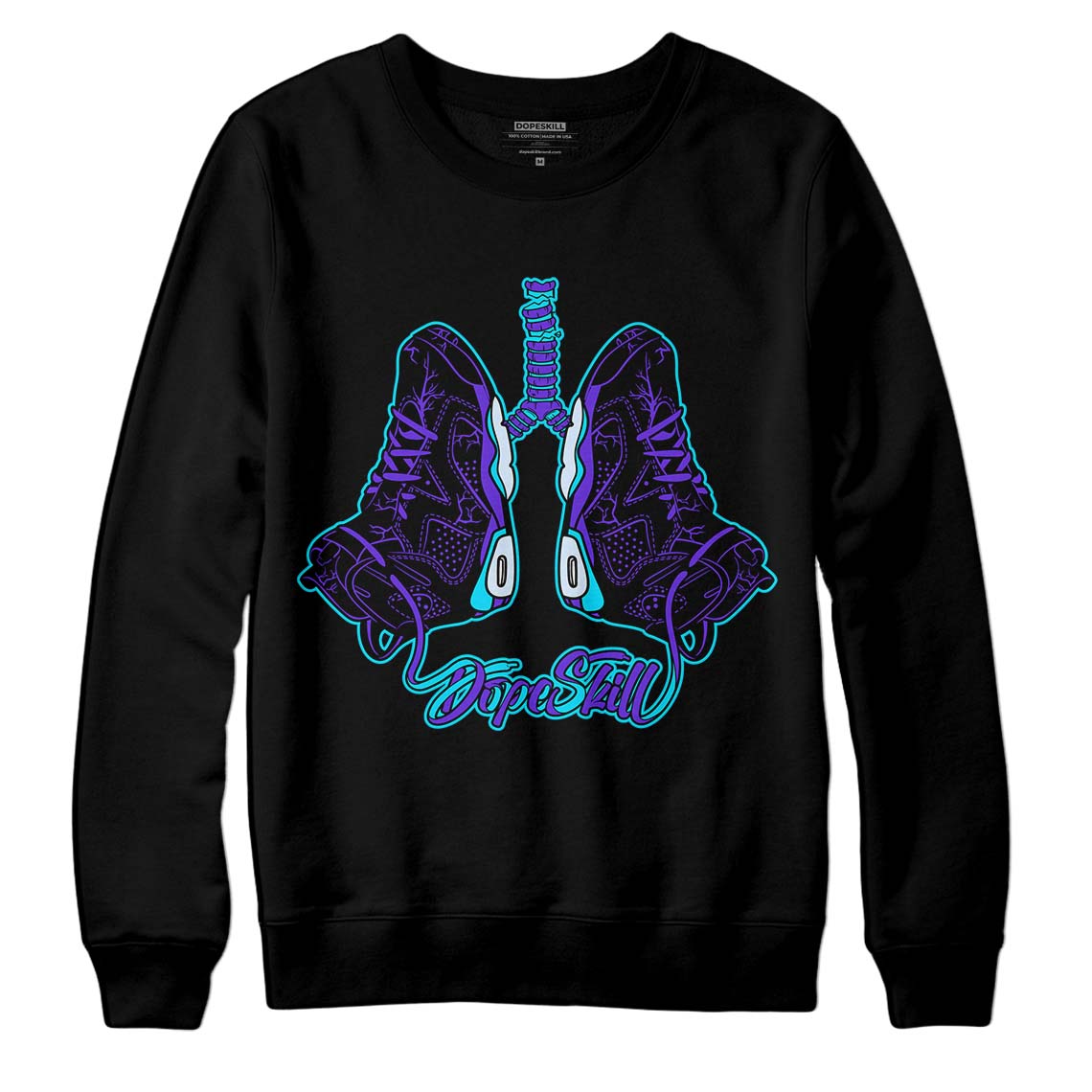 Aqua 6s DopeSkill Sweatshirt Breathe Graphic