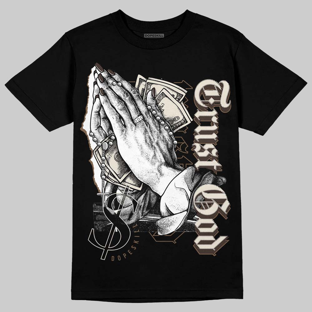 AJ 1 Low OG ‚ÄúReverse Mocha‚Äù DopeSkill T-Shirt Trust God Graphic