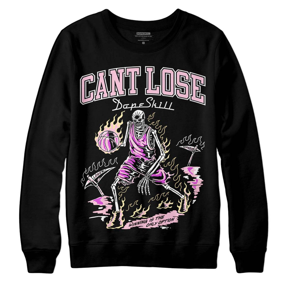 Dunk Low Pink Foam DopeSkill Sweatshirt Cant Lose Graphic