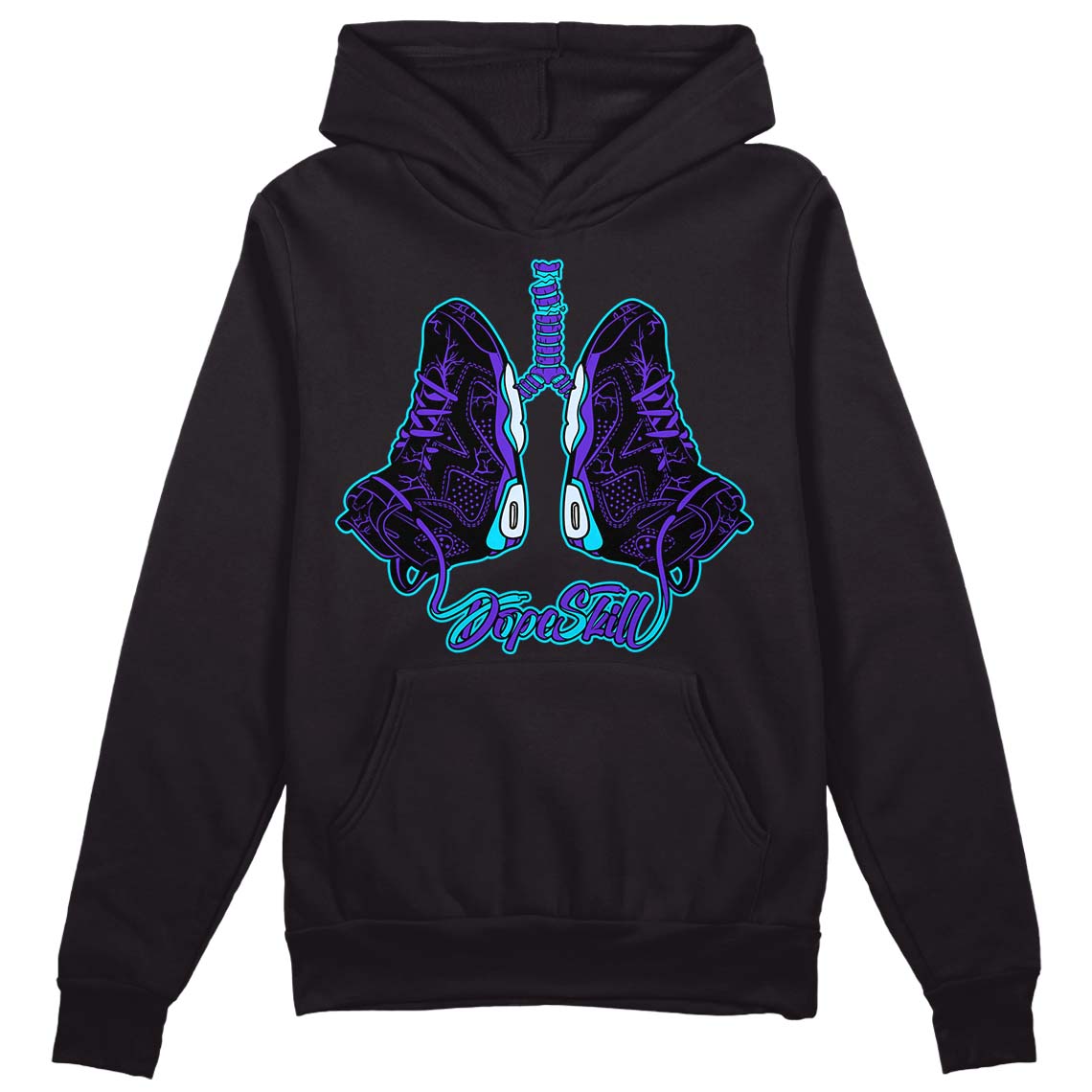 Aqua 6s DopeSkill Hoodie Sweatshirt Breathe Graphic