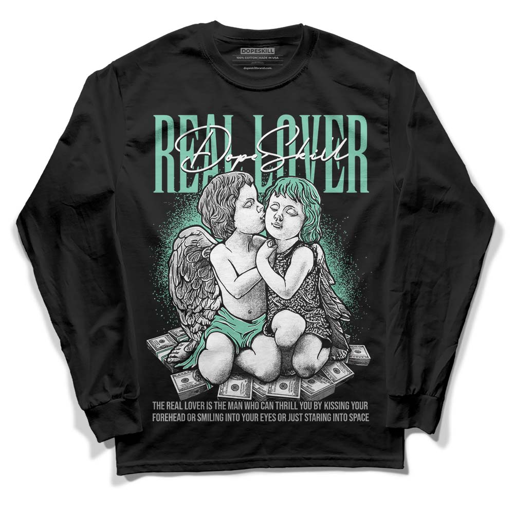 Green Glow 3s DopeSkill Long Sleeve T-Shirt Real Lover Graphic