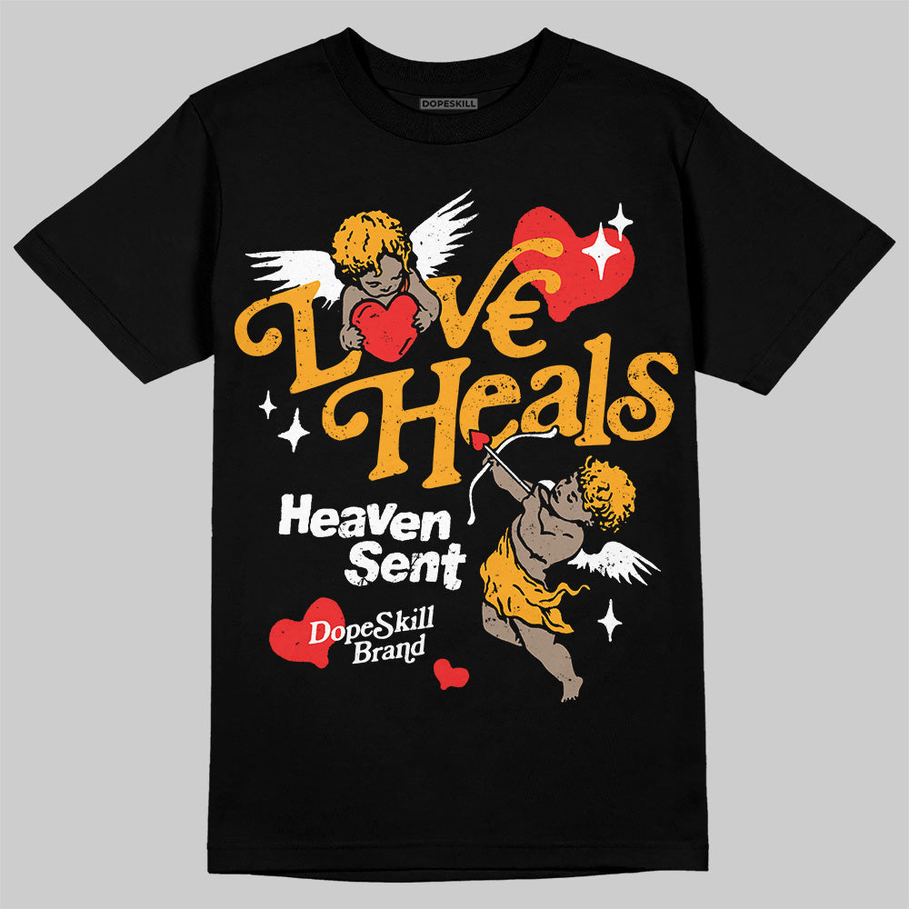 Black Taxi 12s DopeSkill T-Shirt New Love Heals Graphic