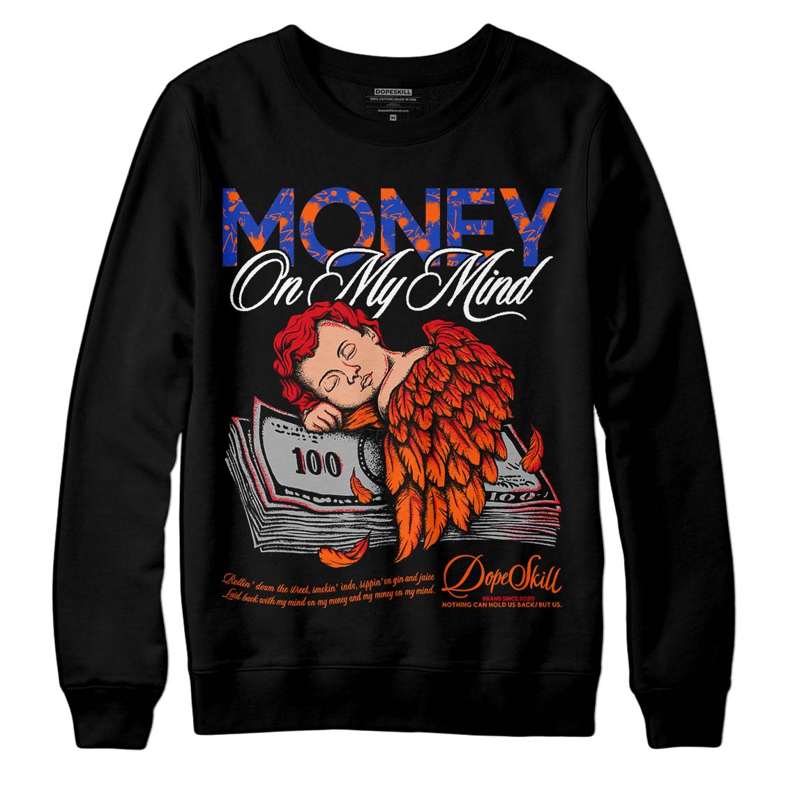 Dunk Low Futura Orange Blaze DopeSkill Sweatshirt MOMM Graphic