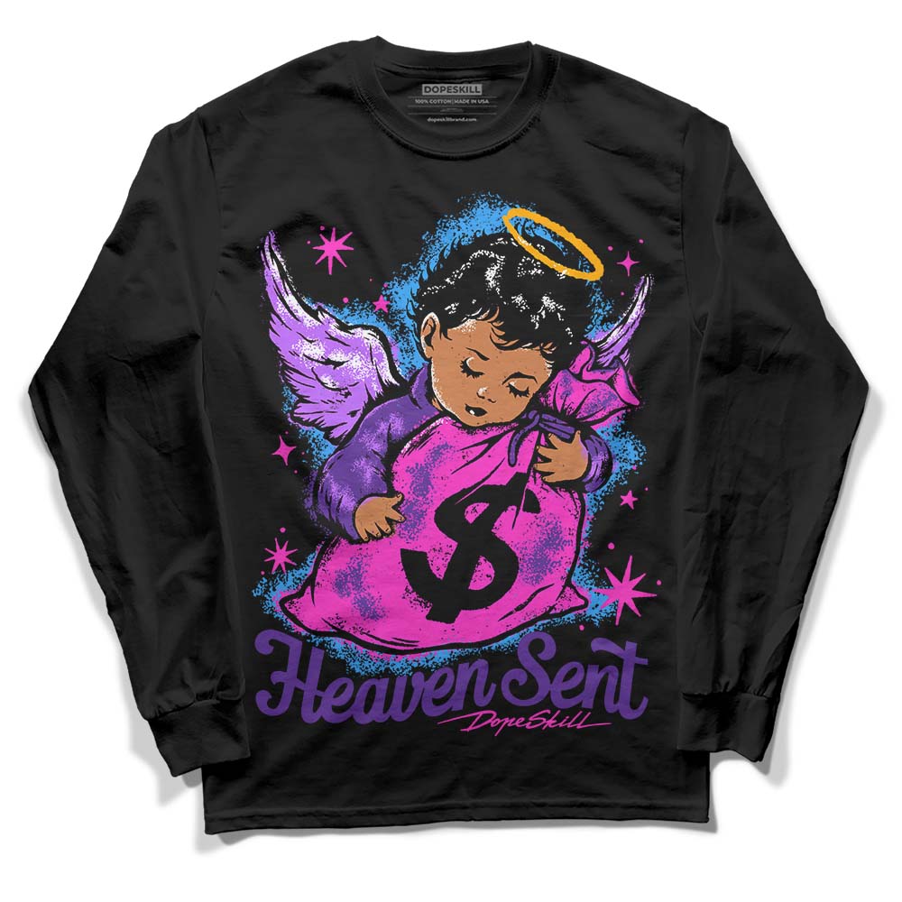 PURPLE Collection DopeSkill Long Sleeve T-Shirt Heaven Sent Graphic