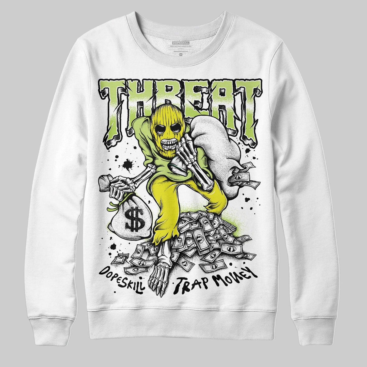 Bright Cactus 13s DopeSkill Sweatshirt Threat Graphic