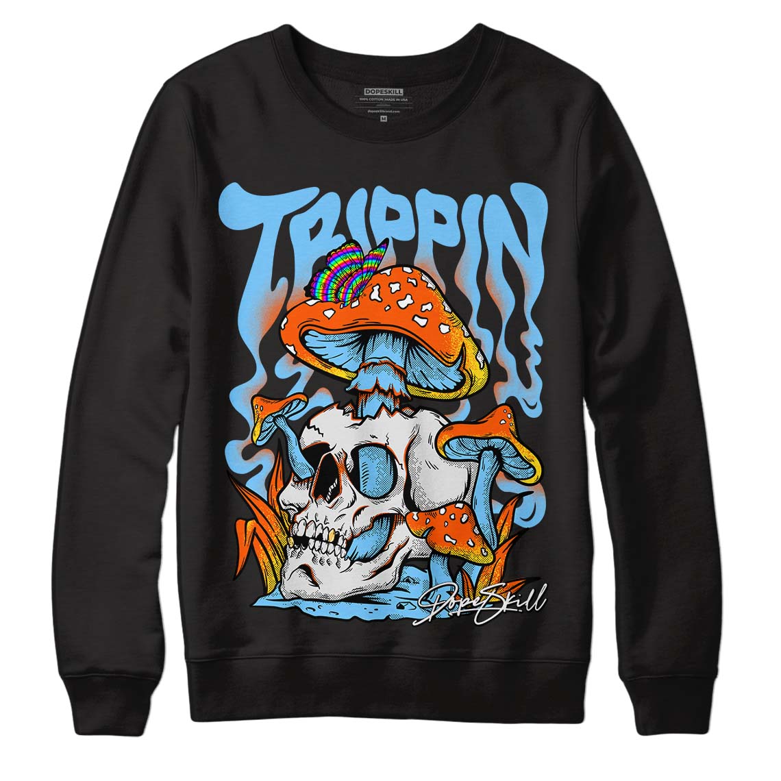 Dunk Low Futura University Blue DopeSkill Sweatshirt Trippin Graphic