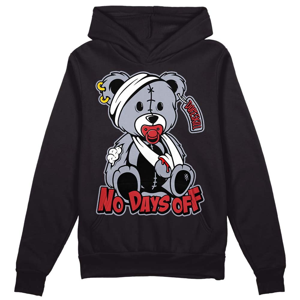 Bred Reimagined 4s DopeSkill Hoodie Sweatshirt Hurt Bear Graphic