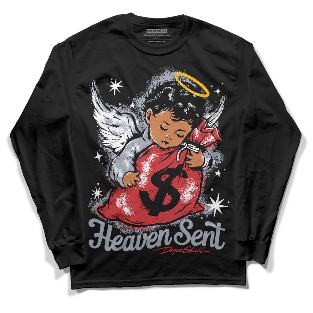 Bred Reimagined 4s DopeSkill Long Sleeve T-Shirt Heaven Sent Graphic