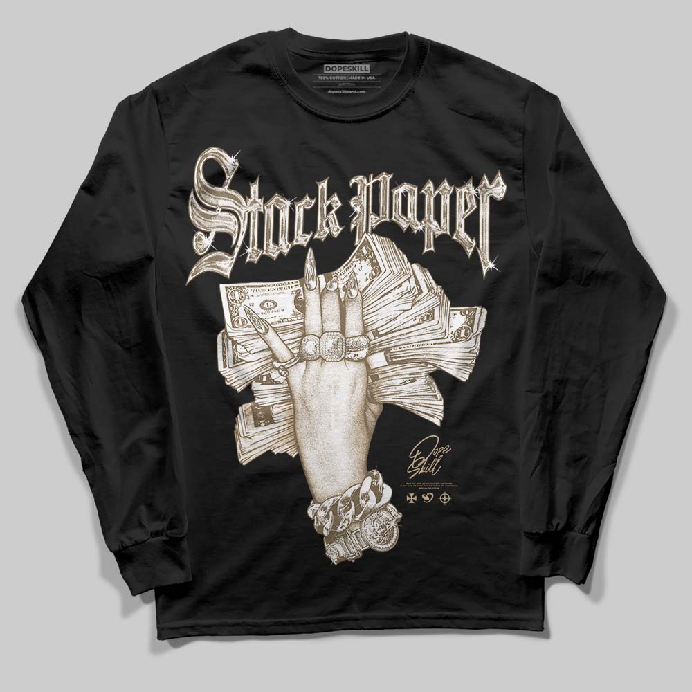 TAN Collection DopeSkill Long Sleeve T-Shirt Stack Paper Graphic