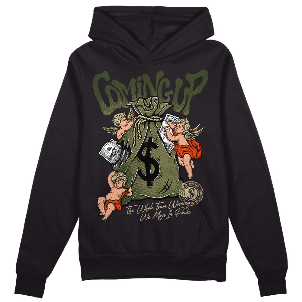 Olive Collection DopeSkill Hoodie Sweatshirt Money Bag Coming Up Graphic