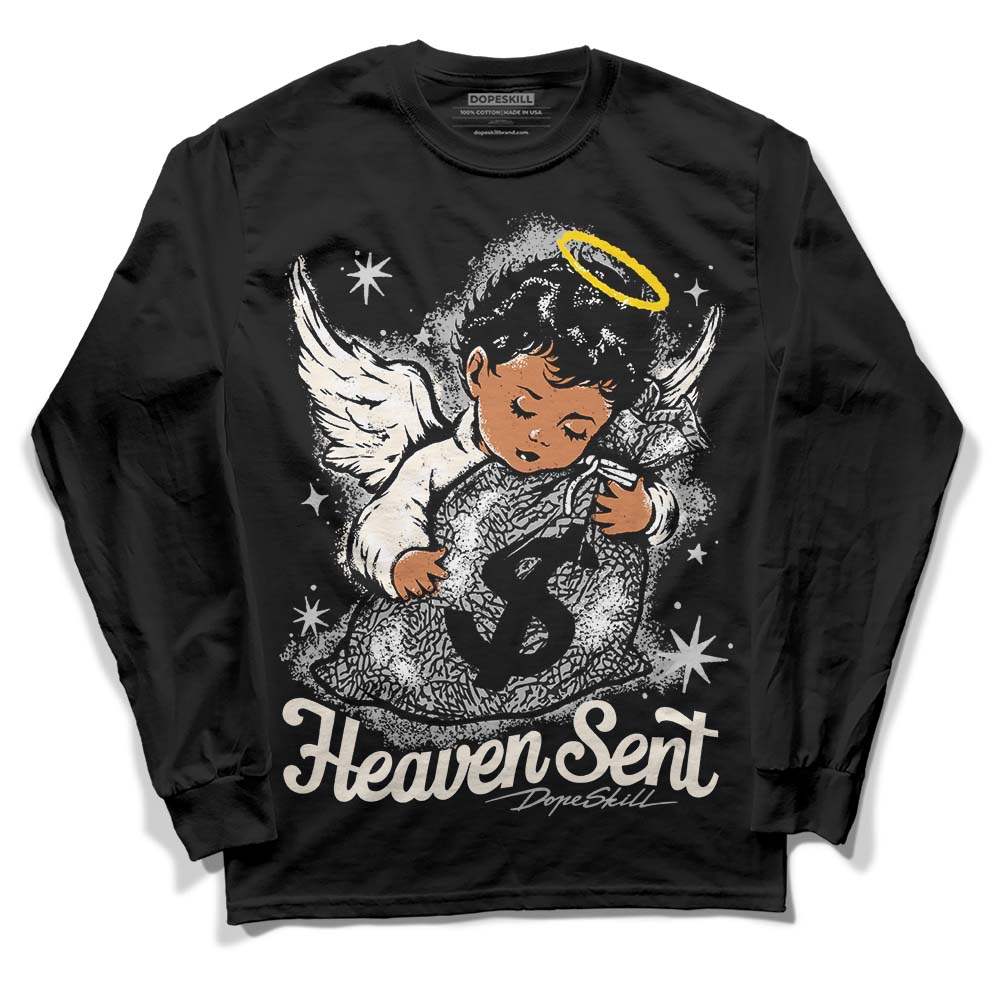 Off Noir 3s DopeSkill Long Sleeve T-Shirt Heaven Sent Graphic