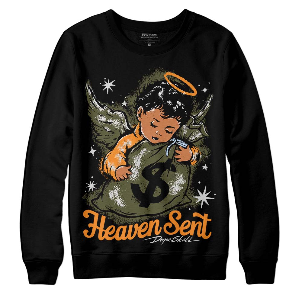 Olive 5s DopeSkill Sweatshirt Heaven Sent Graphic