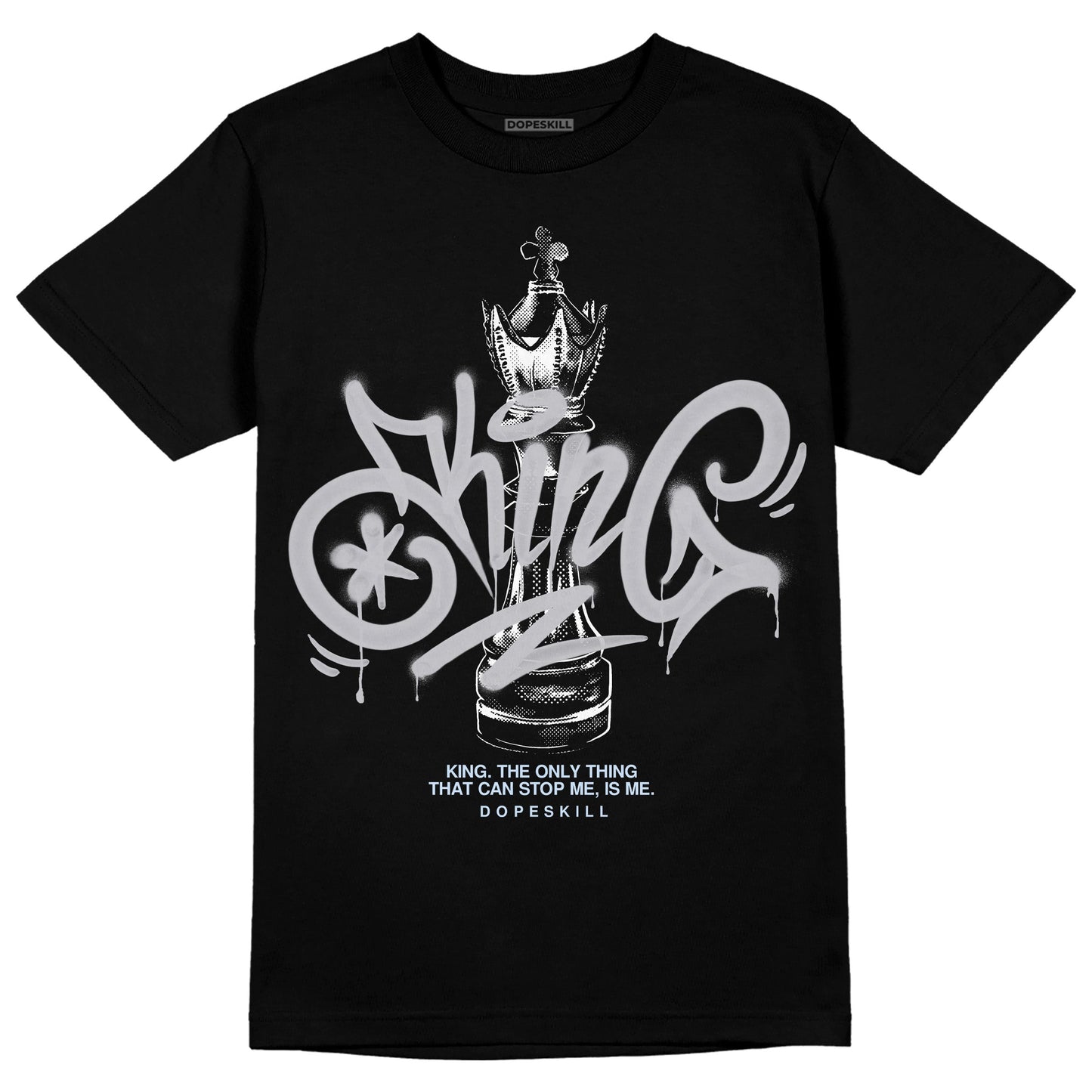 Cement Grey 11s DopeSkill T-Shirt King Chess Graphic