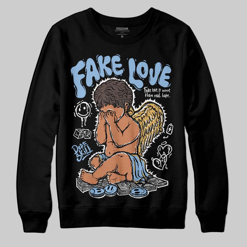 Handball Spezial Light Blue DopeSkill Sweatshirt False Love Graphic
