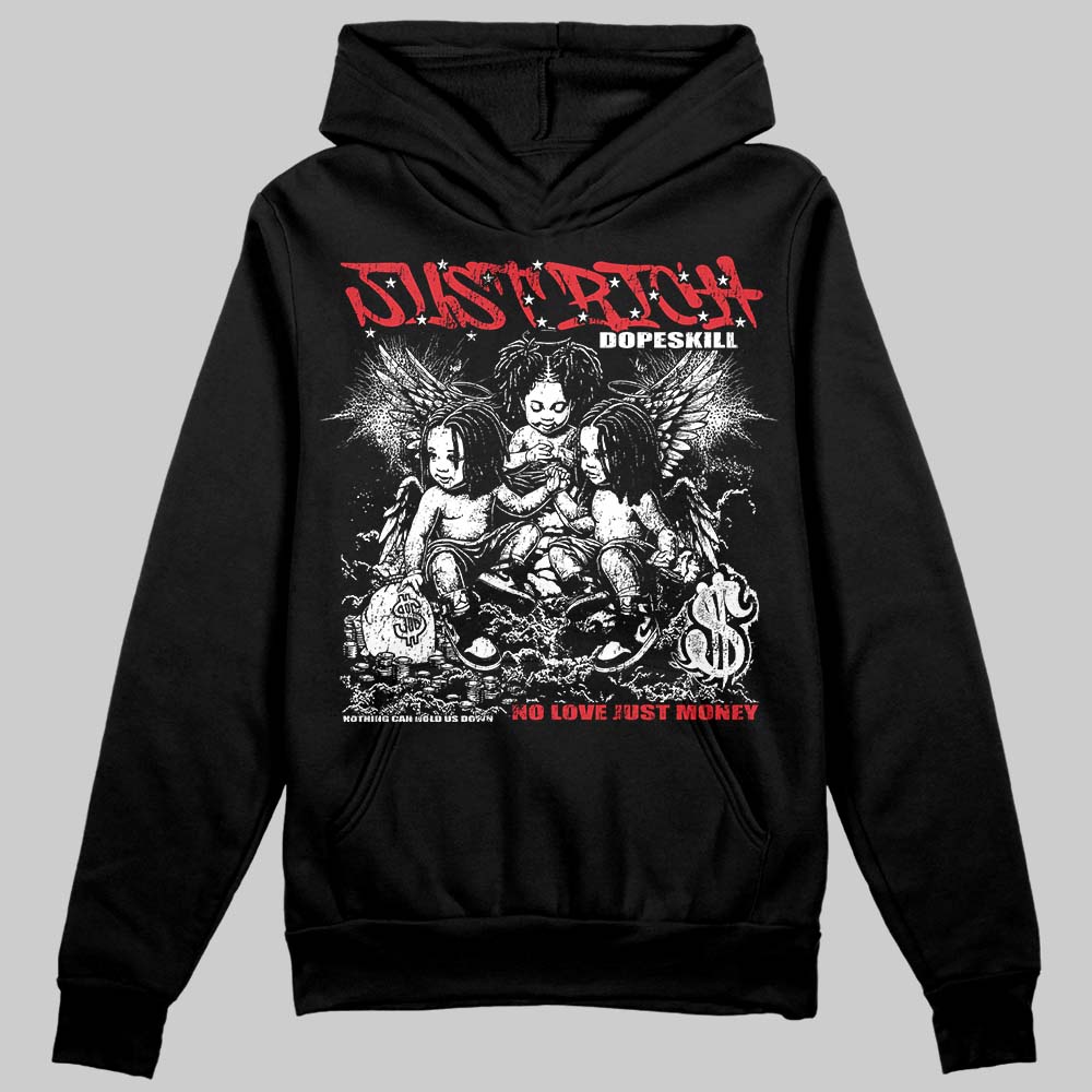 Black and White Collection DopeSkill Hoodie Sweatshirt Just Rich Graphic