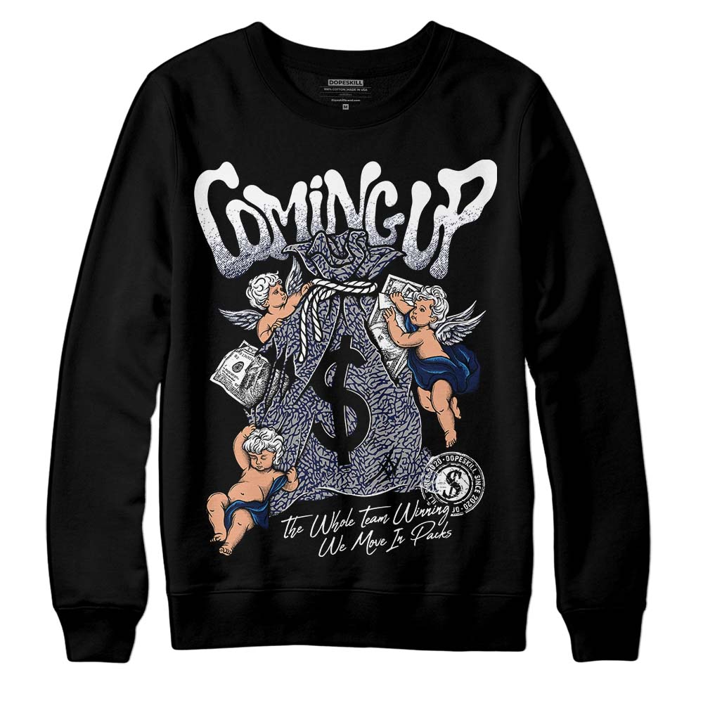 AJ Spizike White Obsidian DopeSkill Sweatshirt Money Bag Coming Up Graphic
