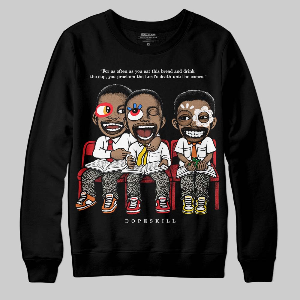Fire Red 3s DopeSkill Sweatshirt First Sunday Graphic