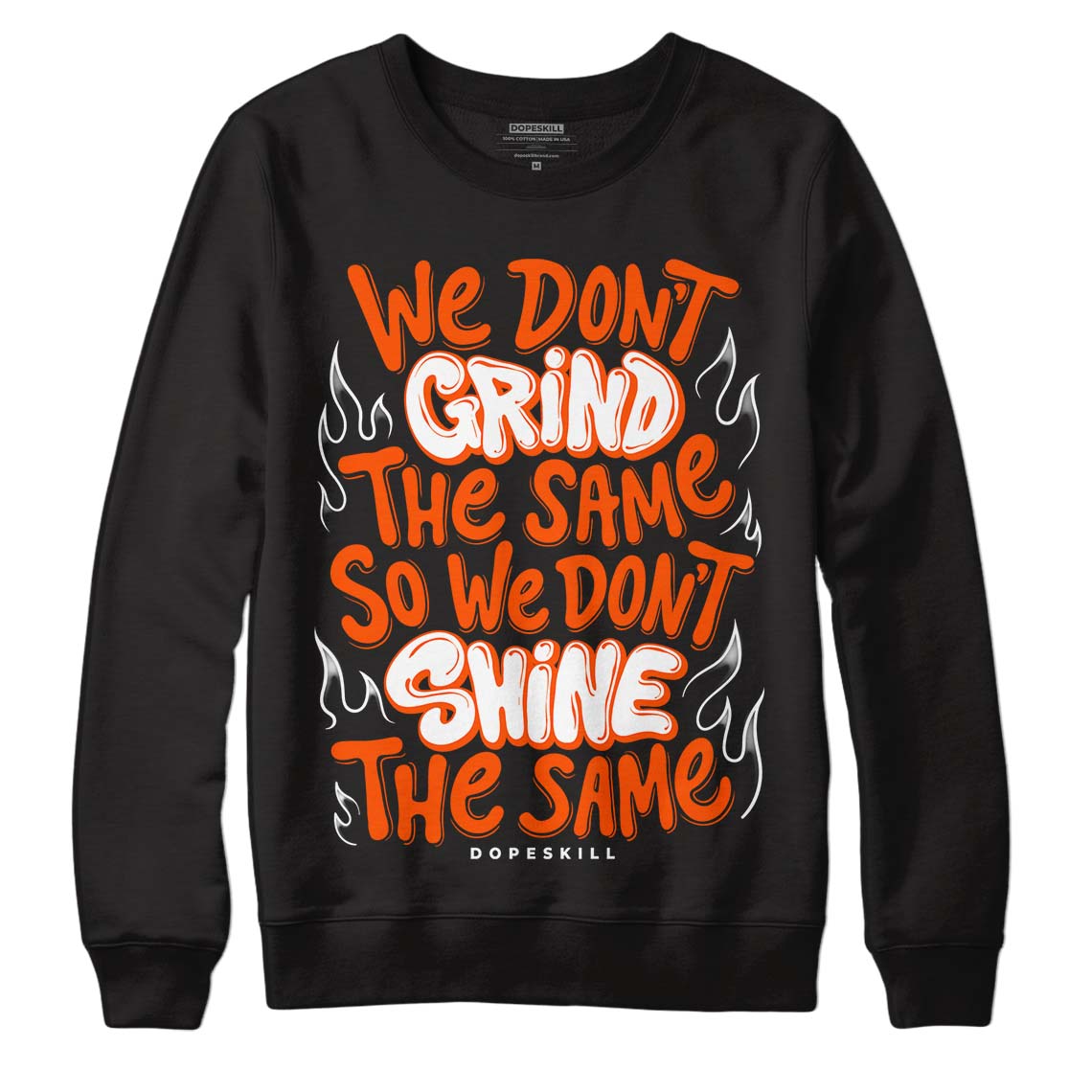 Orange Milk DopeSkill Sweatshirt Grind Shine Graphic