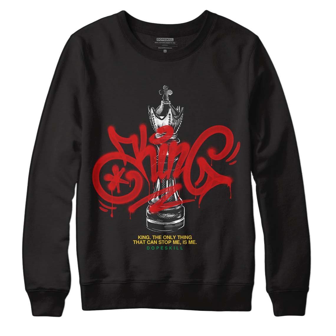 Black History Collection DopeSkill Sweatshirt King Chess Graphic