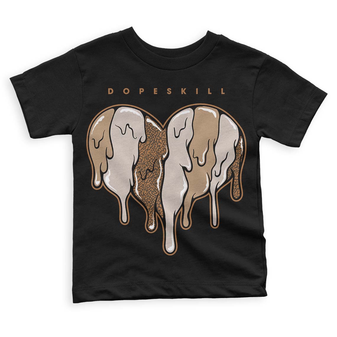 Palomino 3s DopeSkill Toddler Kids T-shirt Slime Drip Heart Graphic