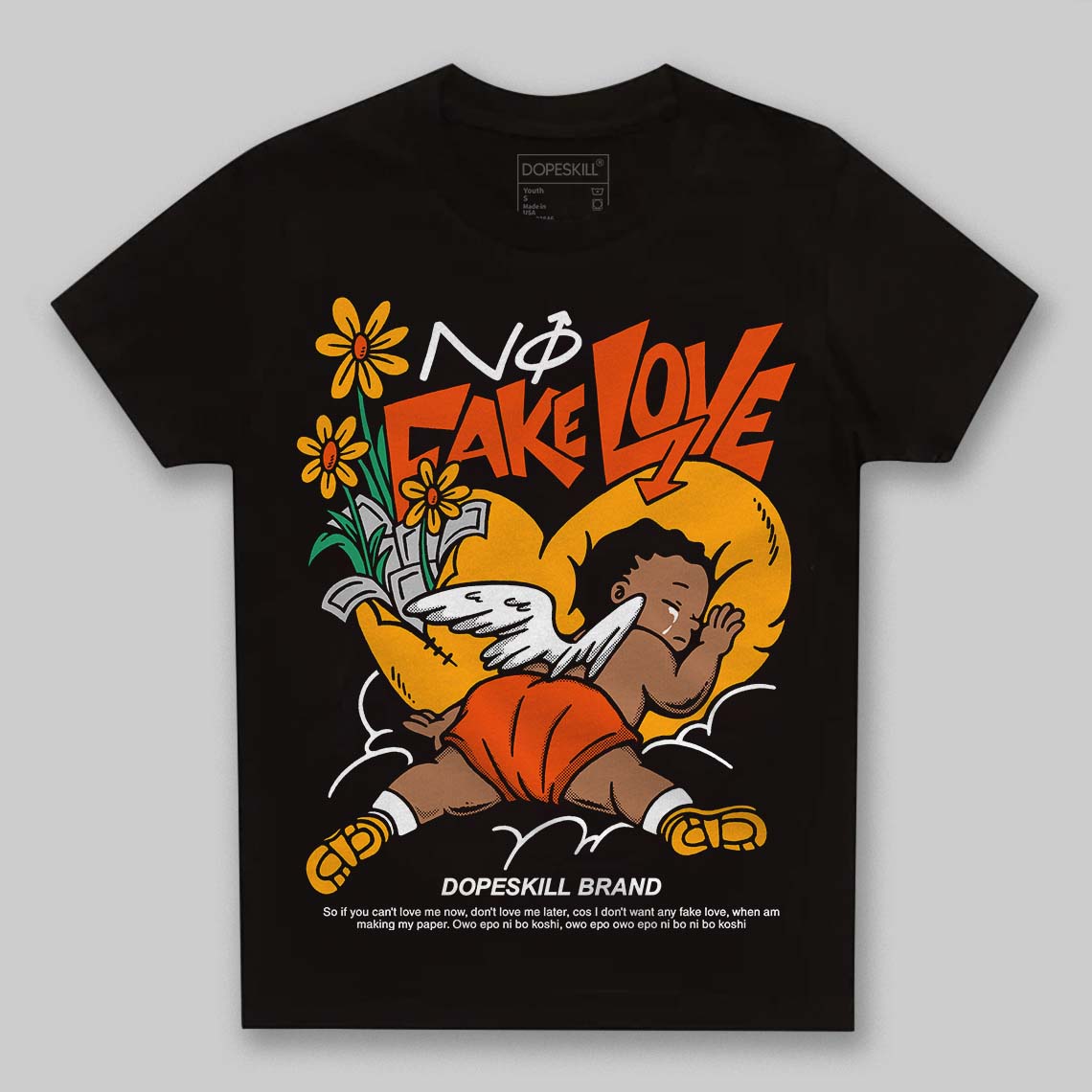 Black Taxi 12s DopeSkill Toddler Kids T-shirt No Fake Love Graphic