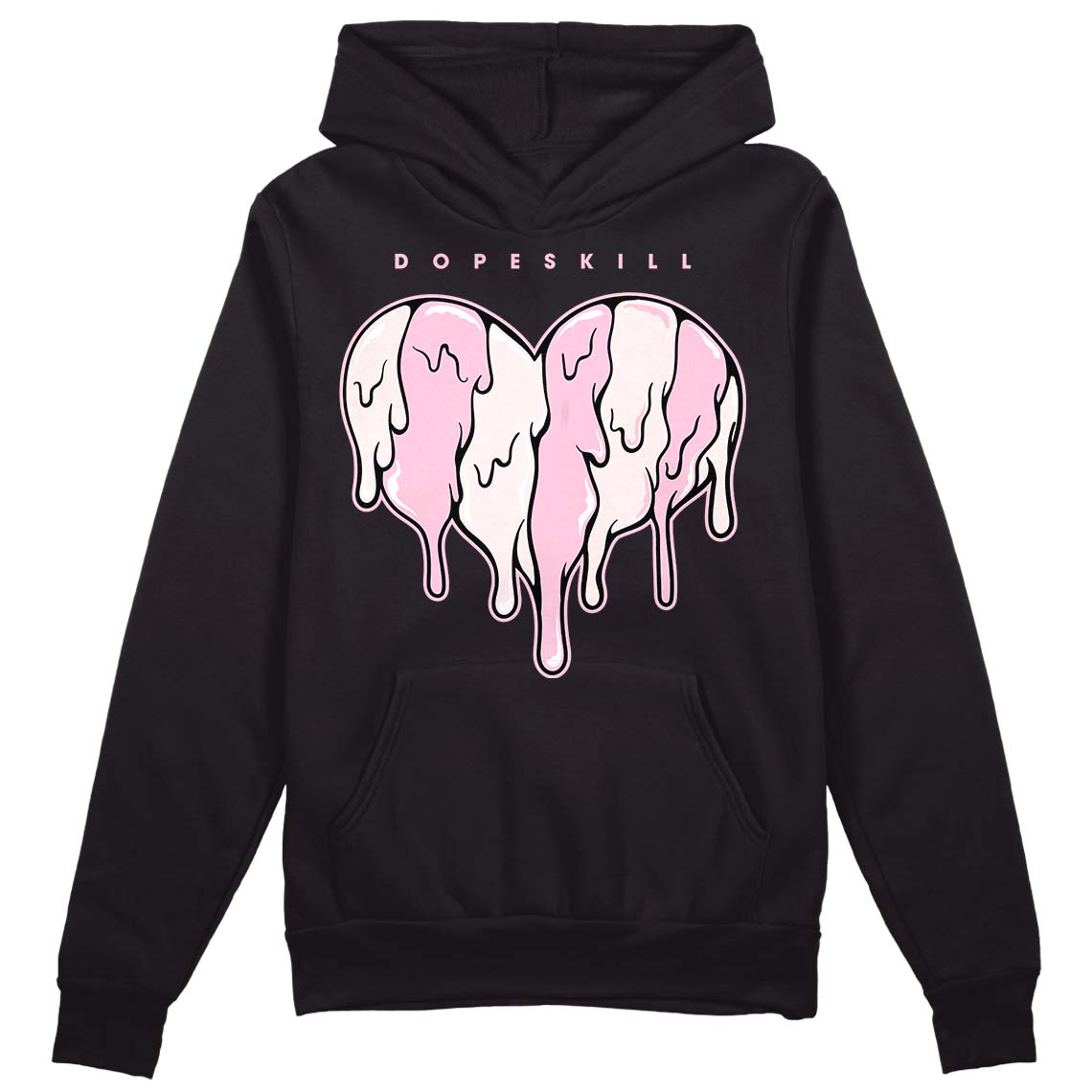 Dunk Low Pink Foam DopeSkill Hoodie Sweatshirt Slime Drip Heart Graphic