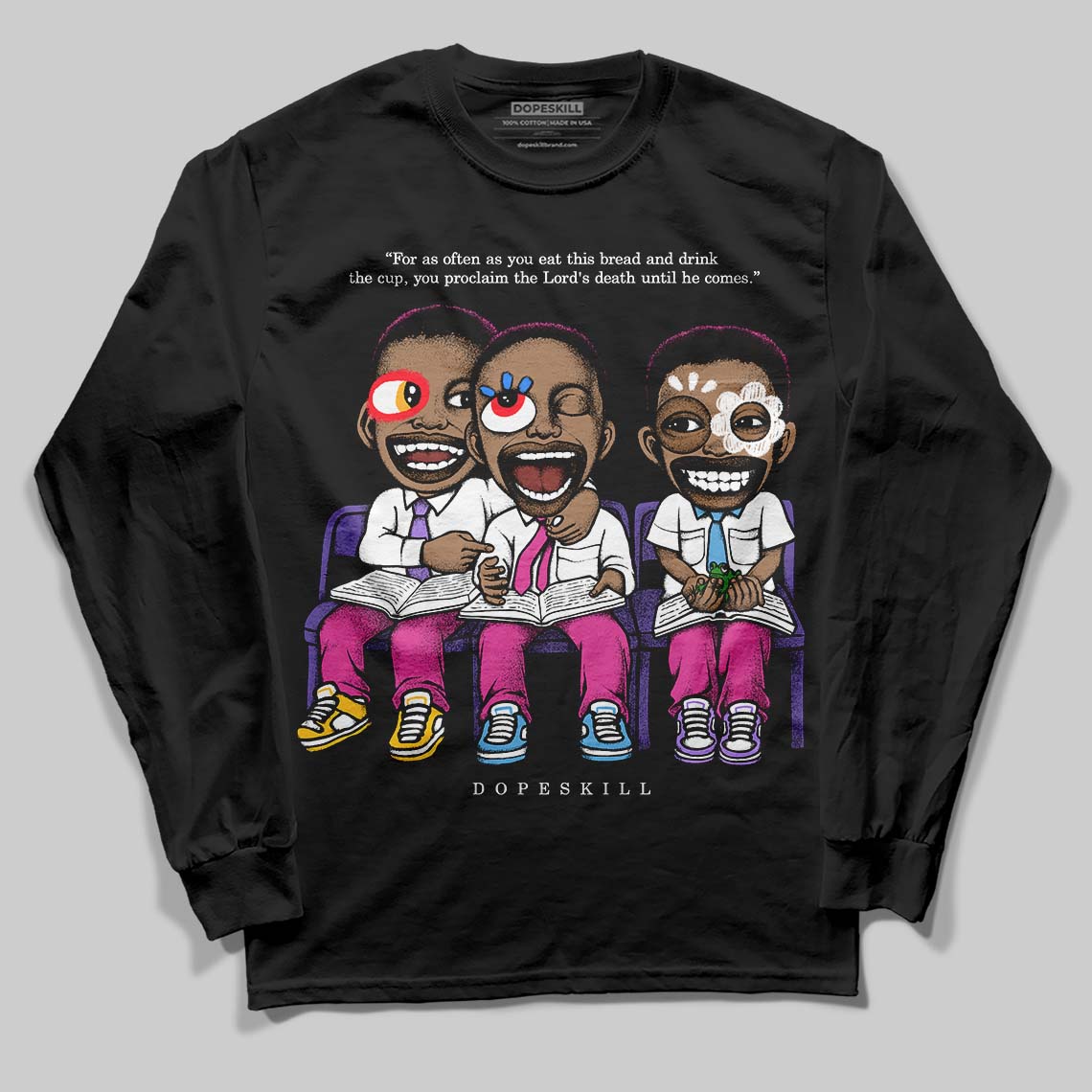 Dunk Active Fuchsia DopeSkill Long Sleeve T-Shirt First Sunday Graphic