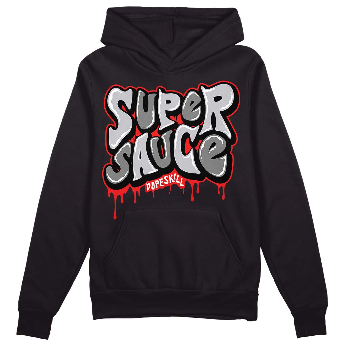 Grey Collection DopeSkill Hoodie Sweatshirt Super Sauce Graphic