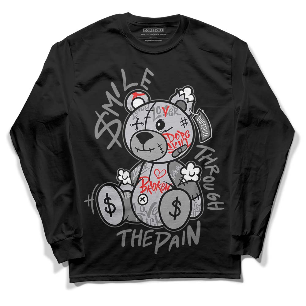 Grey Collection DopeSkill Long Sleeve T-Shirt Smile Through The Pain Graphic